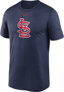 Nike St Louis Cardinals Navy Blue Large Logo Short Sleeve T Shirt