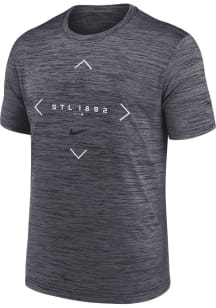 Nike St Louis Cardinals Charcoal Reflective Velocity Short Sleeve T Shirt