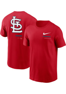 Nike St Louis Cardinals Red Over Shoulder Short Sleeve T Shirt