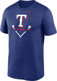 Nike Texas Rangers Blue Icon Legend Short Sleeve T Shirt