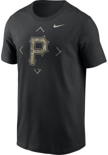 Nike Pittsburgh Pirates Black Camo Short Sleeve T Shirt