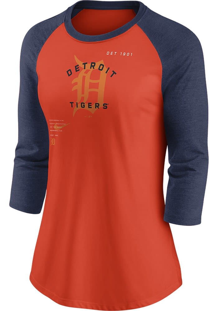 Detroit Tigers Nike Retro Repeat LS Tee - 034502402581