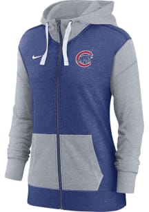 Nike Chicago Cubs Womens Blue Primetime Long Sleeve Full Zip Jacket