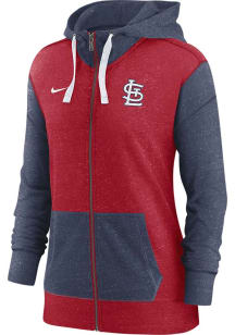 Nike St Louis Cardinals Womens Red Primetime Long Sleeve Full Zip Jacket