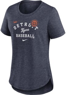 Nike Detroit Tigers Womens Navy Blue Touch Short Sleeve T-Shirt