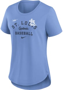 Nike St Louis Cardinals Womens Light Blue Touch Short Sleeve T-Shirt