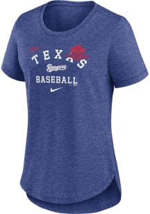 Nike Texas Rangers Womens Blue Touch Short Sleeve T-Shirt
