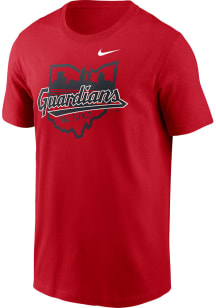 Nike Cleveland Guardians Red Local Short Sleeve T Shirt
