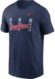 Nike Cleveland Guardians Navy Blue Local Short Sleeve T Shirt