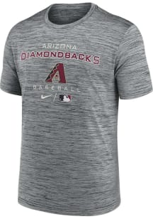 Nike Arizona Diamondbacks Grey Logo Stack Short Sleeve T Shirt