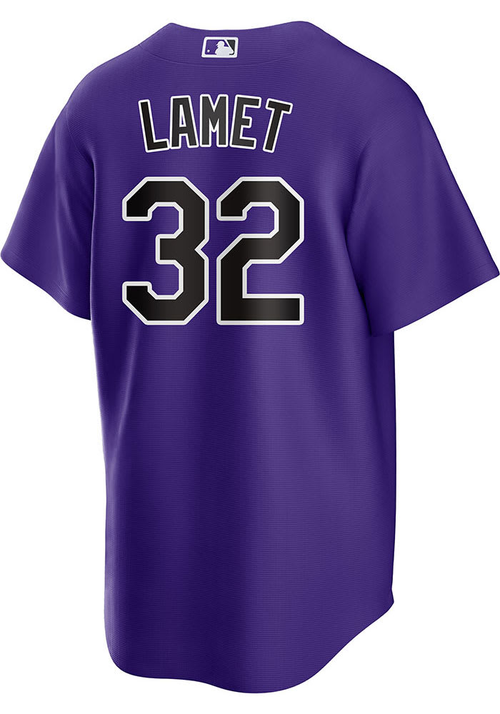 2022 Colorado Rockies Dinelson Lamet #32 Game Issued White Jersey