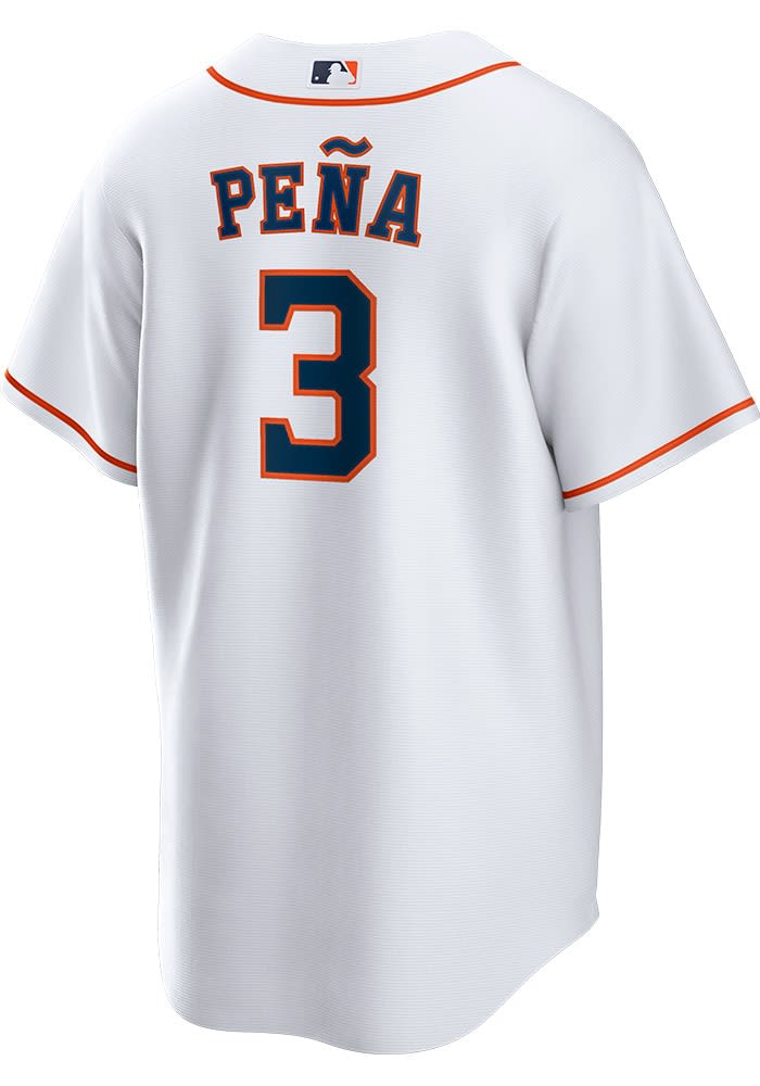 Men's Jeremy Pena Houston Astros Replica White Home Cooperstown