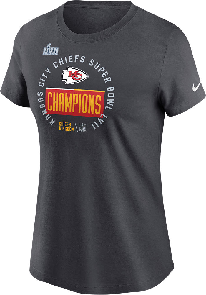 Kansas City Chiefs Nike Cotton Super Bowl 2022 Champs Trophy T-Shirt - Mens