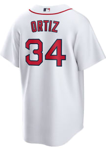 David Ortiz Boston Red Sox Mens Replica Home Jersey - White