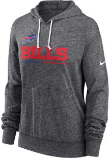 Nike Buffalo Bills Womens Charcoal Vintage Gym Hooded Sweatshirt
