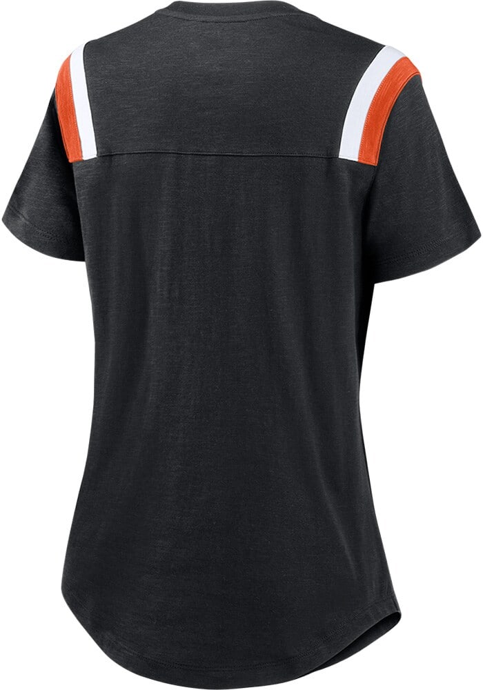 Nike Cincinnati Bengals Womens Black Historic Slub Short Sleeve T-Shirt