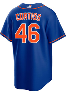 John Curtiss New York Mets Mens Replica Alt Jersey - Blue
