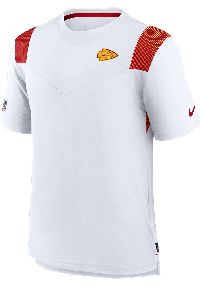 Nike Kansas City Chiefs White DRI-FIT PLAYER Short Sleeve T Shirt