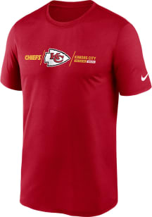 Nike Kansas City Chiefs Red Horizontal Lockup Short Sleeve T Shirt