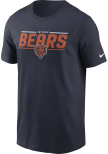 Nike Chicago Bears Navy Blue Team Muscle Short Sleeve T Shirt