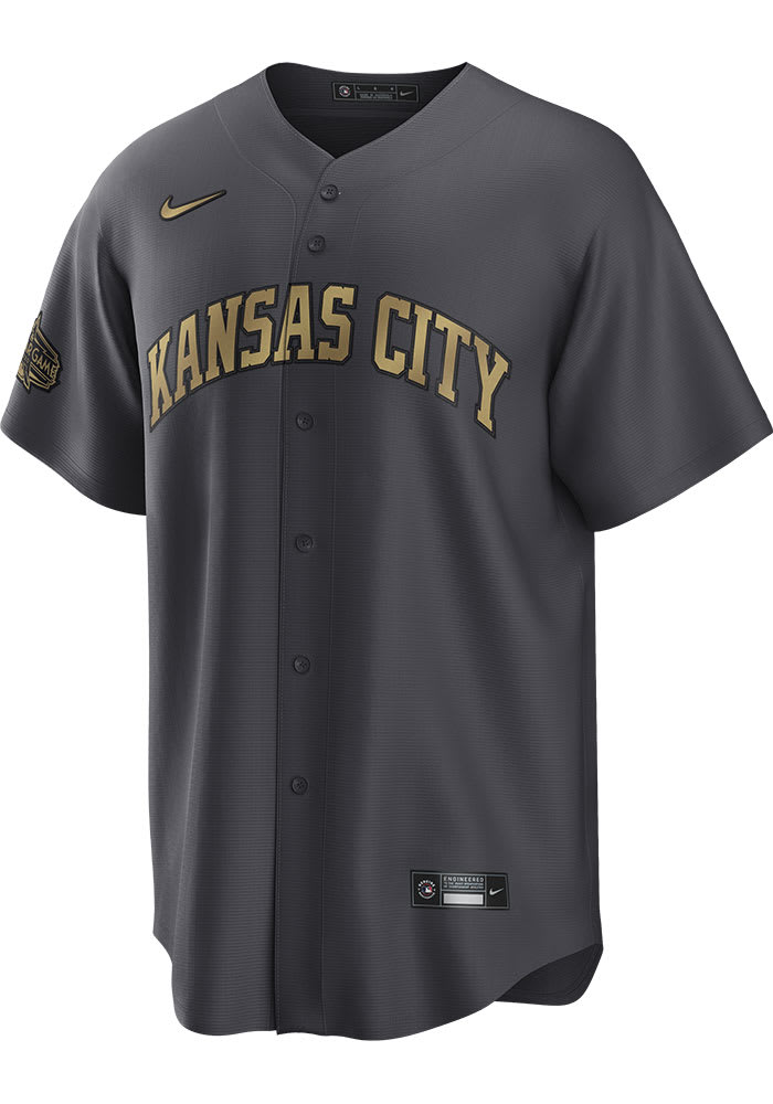 Kansas City Royals Hunter Dozier Blue Alternate Replica Jersey