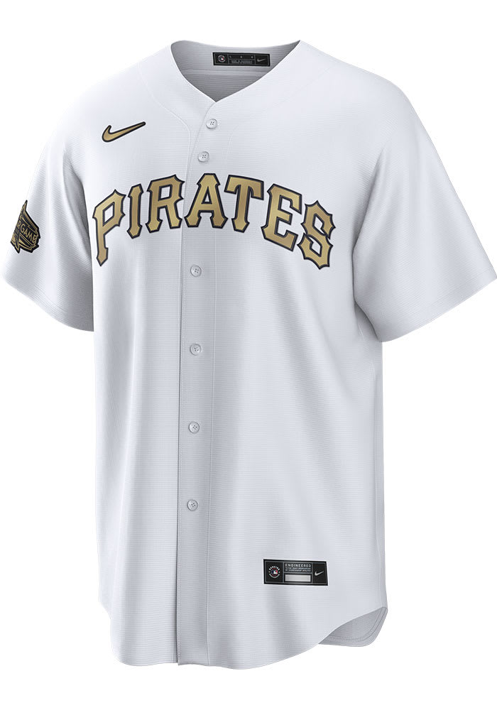 Nike Men's MLB Pittsburgh Pirates 2022 All-Star Game Replica Baseball Jersey in White, Size: XL | T770AWPTPTB-K2U