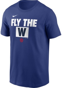 Nike Chicago Cubs Blue Rally Rule Short Sleeve T Shirt