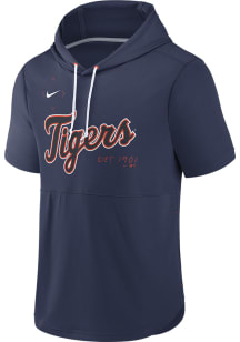 Nike Detroit Tigers Navy Blue Springer Short Sleeve Hoods