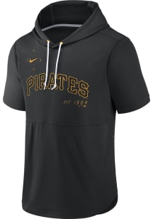 Nike Pittsburgh Pirates Black Springer Short Sleeve Hoods