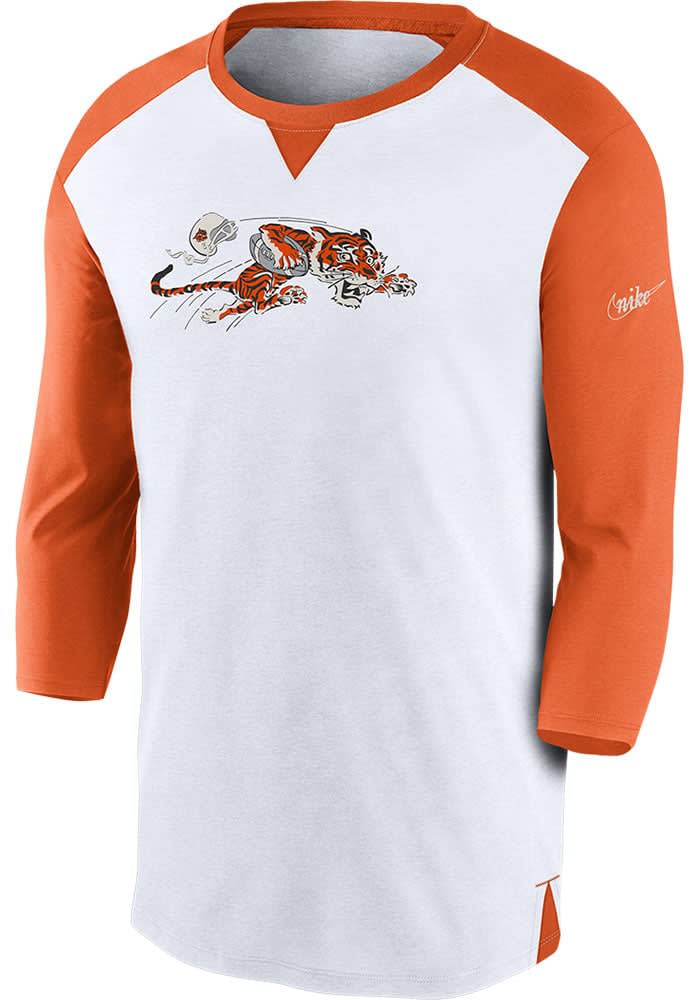 Official Cincinnati Bengals Nike Rewind Logo Tri-Blend T-Shirt