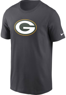 Nike Green Bay Packers Grey Logo Essential Short Sleeve T Shirt