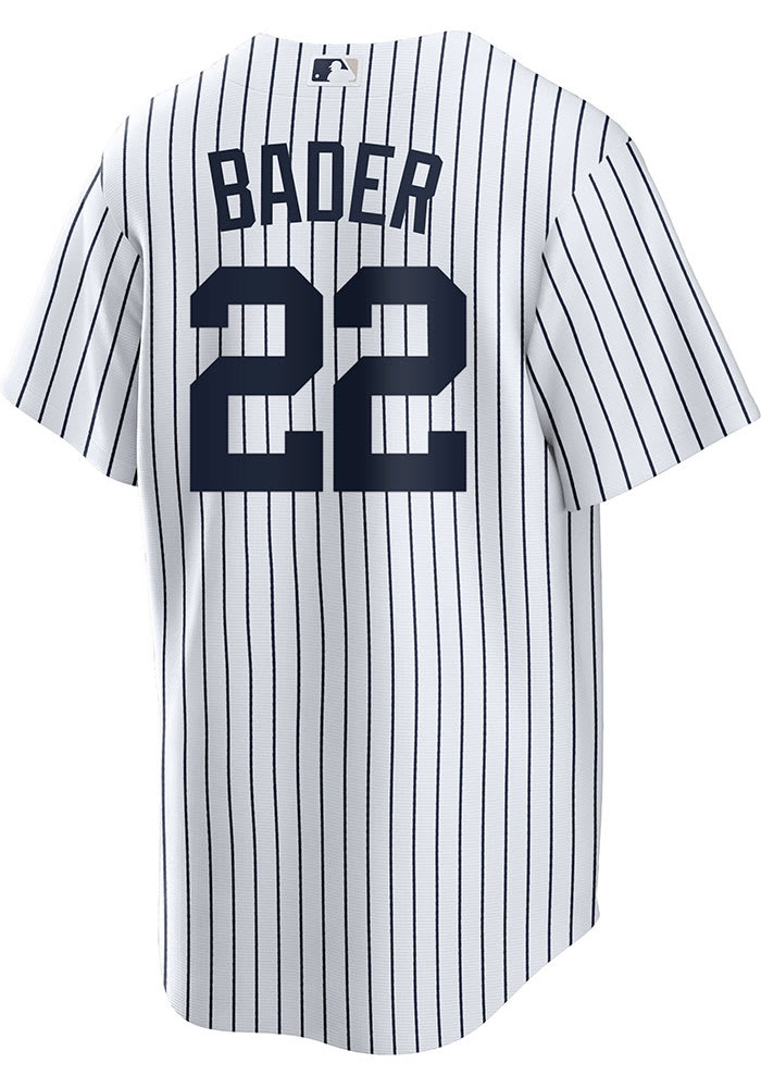 Fanatics (Nike) Harrison Bader New York Yankees Replica Home Jersey - White, White, 100% POLYESTER, Size XL, Rally House