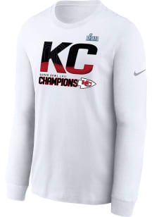 Nike Kansas City Chiefs White 2022 Super Bowl LVII Champion Local Long Sleeve T Shirt
