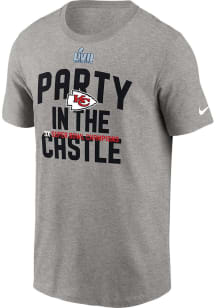 Nike Kansas City Chiefs Grey 2022 Super Bowl LVII Champion Parade Short Sleeve T Shirt