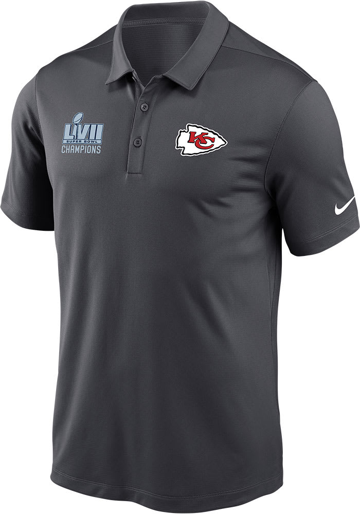 Nike Men's Super Bowl LVII Champions Trophy (NFL Kansas City Chiefs) T-Shirt in Grey, Size: XL | NP9906F7GZ-FLH