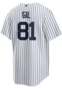 Luis Gil New York Yankees Mens Replica Home Jersey - White