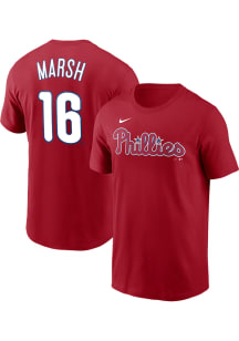 Brandon Marsh Philadelphia Phillies Red Home NN Short Sleeve Player T Shirt