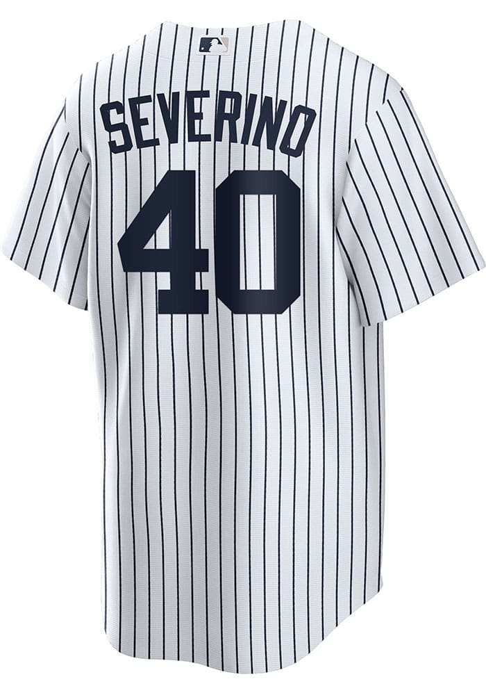 Nike Men's New York Yankees Coop Derek Jeter Player Replica Jersey - White/Navy