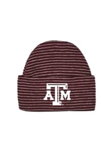 Texas A&amp;M Aggies Maroon Striped Cuff Newborn Knit Hat