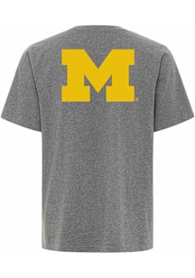 Michigan Wolverines Grey Mr. Brightside Short Sleeve Fashion T Shirt