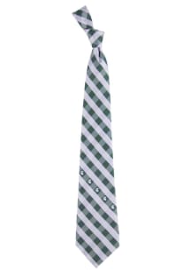 Check Michigan State Spartans Mens Tie - Green