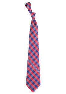 Chicago Cubs Poly Woven Check Mens Tie