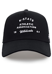 K-State Wildcats Black Athletic Association Adjustable Hat