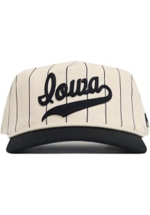 Iowa Hawkeyes Ivory Pinstripe Rope Adjustable Hat