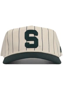 Michigan State Spartans Ivory Pinstripe Rope Adjustable Hat