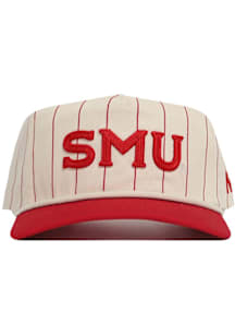 SMU Mustangs Pinstripe Rope Adjustable Hat - Ivory