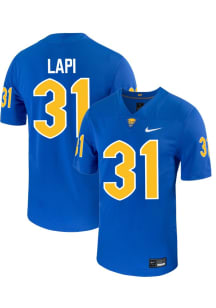 Nick Lapi  Mens Blue Pitt Panthers NIL Name And Number Football Jersey