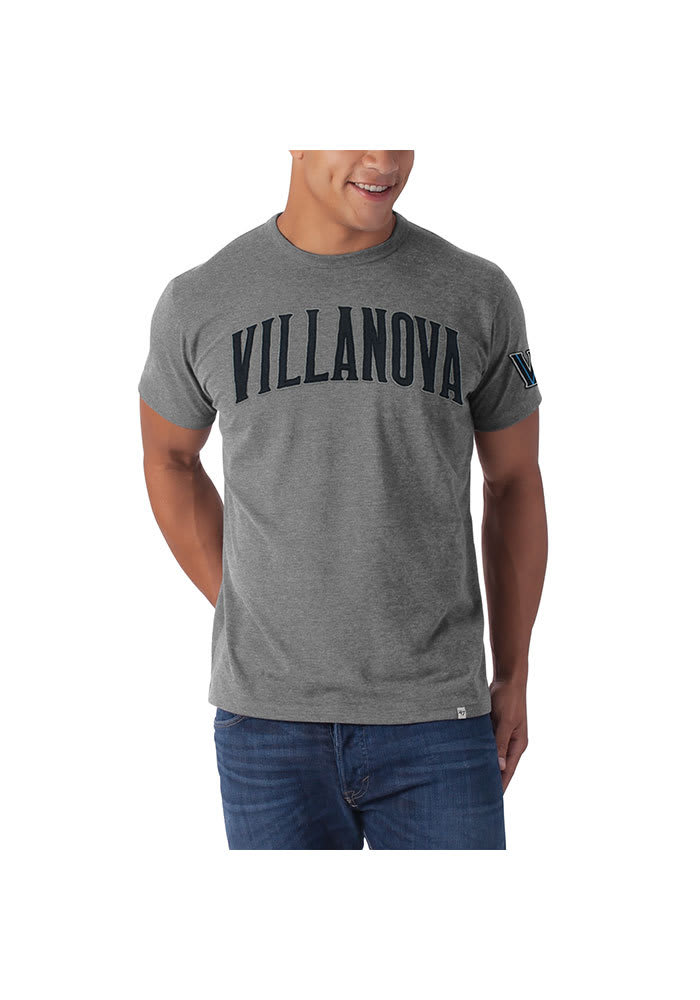 47 Villanova Wildcats Grey Arch Short Sleeve Fashion T Shirt