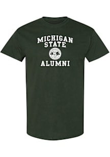 Michigan State Spartans Green Arch Seal Alumni Short Sleeve T Shirt