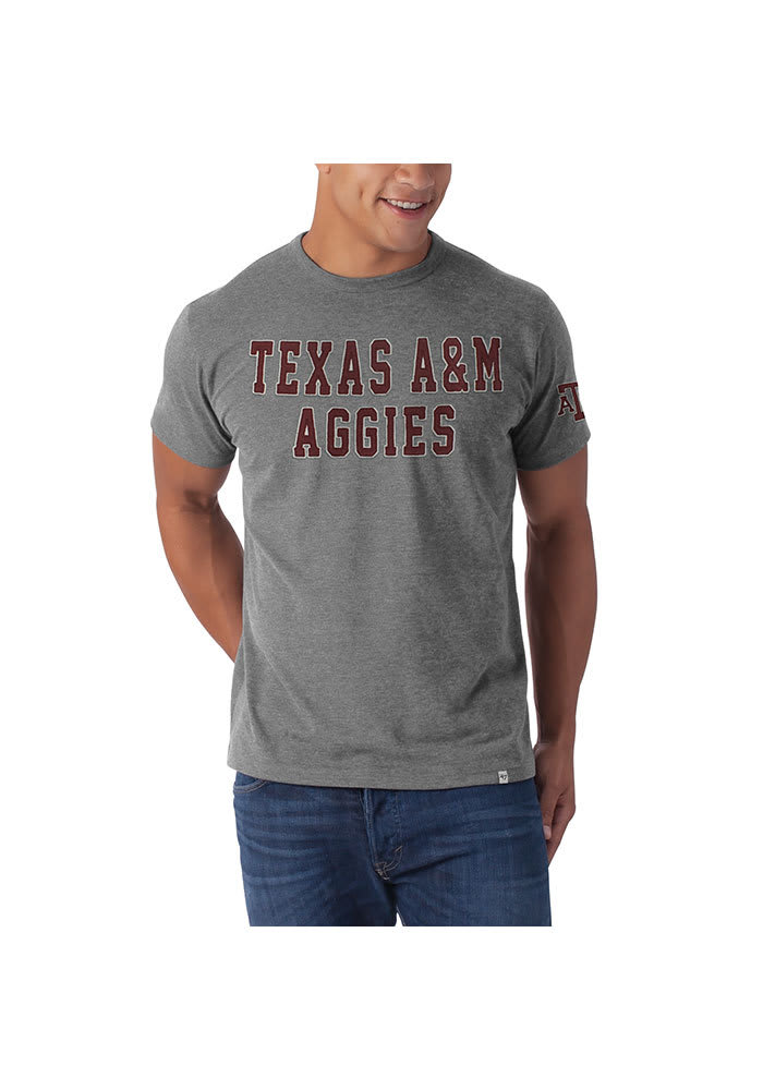 47 Texas A&M Aggies Grey Aggies Short Sleeve Fashion T Shirt